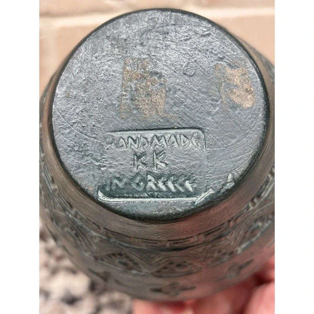 Vintage‎ Handmade Greek Vase 5 
